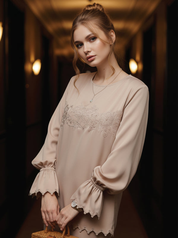 BAJU KURUNG KEDAH CHARLITA (NUDE)